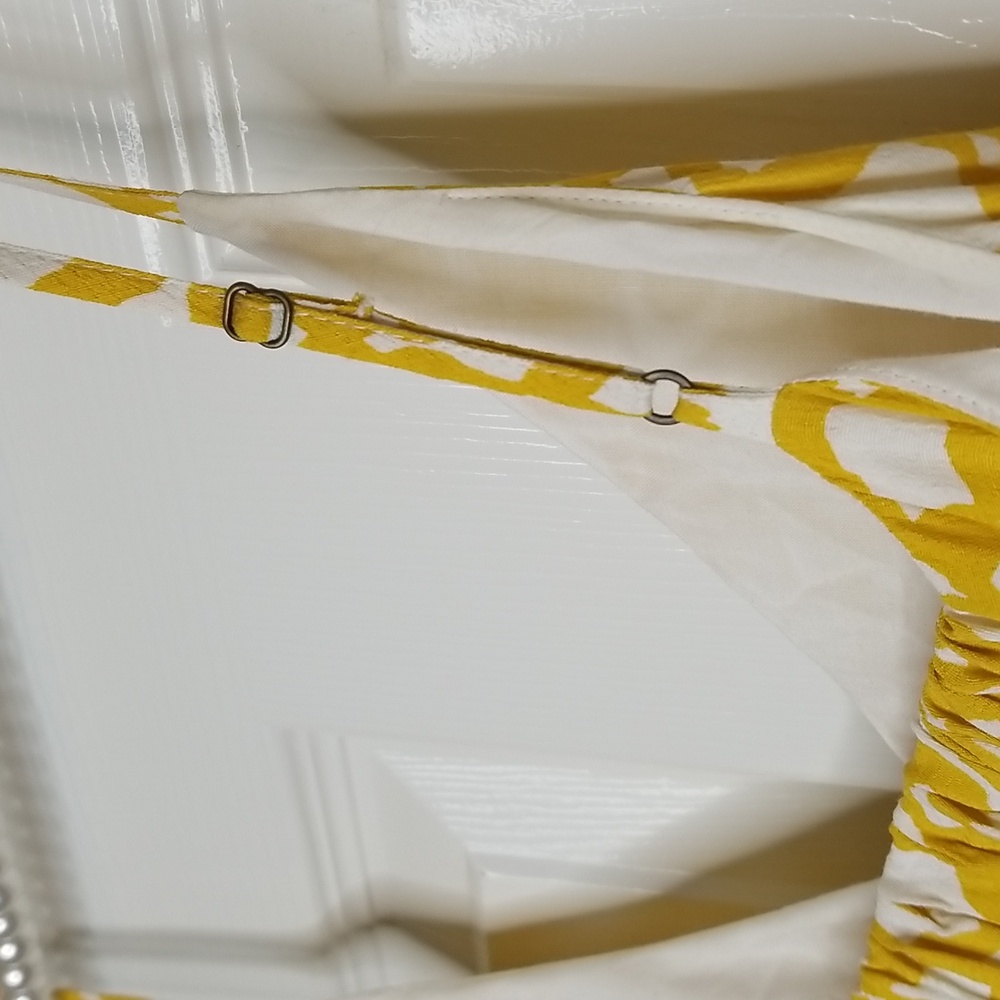 Maeve Anthropologie Goldenrod Spaghetti Strap Sleeveless Pant Jumpsuit Size 8 - Picture 10 of 10